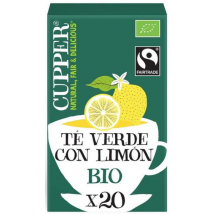 Cupper Té Verde con Limón BIO 20 Bolsitas