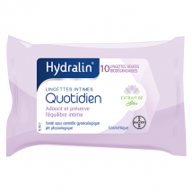 Hydralin Quotidien Lingettes Intimes 10 unités