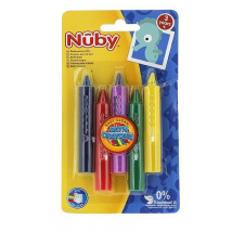 Nuby Lapices para la Bañera 5 Colores +3m