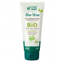 MKL Green Nature Aloe Vera Gel Réparateur Corps Cheveux Bio 200ml pour Peau Normale, Peau Sèche à Très Sèche