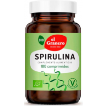 El Granero Integral Spirulina BIO 180 Comprimidos de 500mg