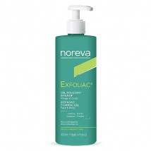 Led Noreva Exfoliac Gel Moussant Intensif 400ml - Purifiant et Reéquilibrant - pour Peau Grasse et à problèmes