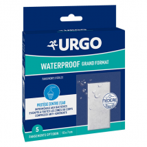 Urgo Premiers Soins Pansement Waterproof 10 x 7cm 5 unités - Waterproof -