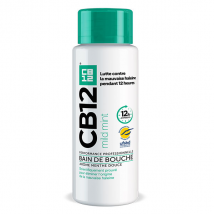 CB12 Mild Mint Bain de bouche 12h d'haleine fraîche menthe légère - 250 ml - Usage Quotidien -
