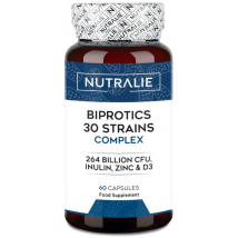 Nutralie Probioticos 30 Cepas 264 billones UFC Biprotics 60 Cápsulas