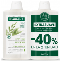 Klorane Shampooing Extra Doux à l'Avoine 2x400ml
