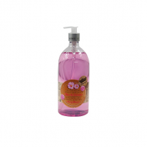 Les Petits Bains de Provence Gel Douche Surgras sans savon Fleur de Cerisier 1L - Hydratant - pour Tous Types de Peaux
