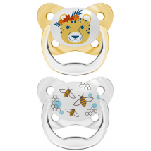 Brown's Prevent Chupeta Escudo Borboleta Amarelo 6-18m 2 unidades
