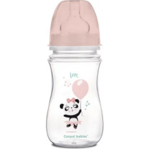 Canpol Babies Biberón EasyStart Exotic Animals Rosa 240 ml