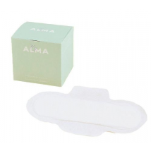 MyAlma Compresas Regular con Alas 100% Algodón Orgánico 12 uds