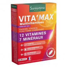 Santarome Bio Vita'max Multivitamines Sénior Energie & Vitalité 30 comprimés