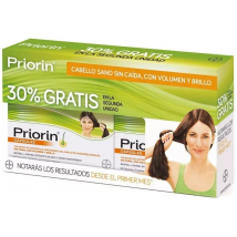 Priorin Anticaída y Salud Capilar con Biotina 2x60 Cápsulas (2a ud 30% GRATIS)