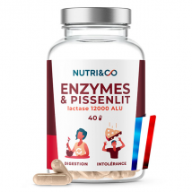 Nutri&Co Enzymes Digestives Digestion Difficile et Intolérance - 40 gélules