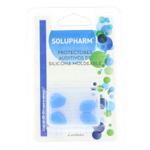 Solupharm Tapones Oídos Silicona Moldeable 4 unidades