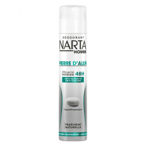 Narta Homme Pierre d'Alun Déodorant 48h Anti-Humidité Anti-Odeurs Spray 200ml
