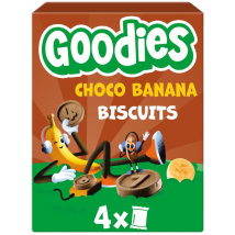 Goodies Galletas Chocolate y Plátano 4x20 gr