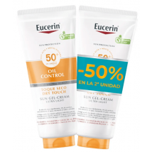 Eucerin Oil Control Dry Touch Gel-Creme FPS 50+ 2x50 ml