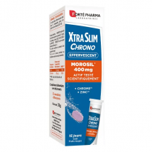 Forté Pharma XtraSlim Chrono Morosil Chrome Zinc 15 comprimés effervescents