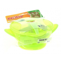 Nuby Bol Ventosa y Cuchara +6m 400 ml Verde