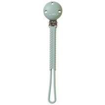 Porte-tétine en silicone tressé vert Saro