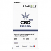 Granions CBD Sommeil - Cannabidiol + - Sans THC - 30 Comprimés