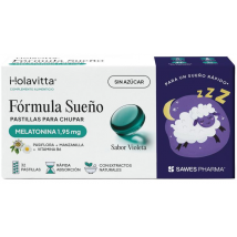Holavitta Fórmula Sueño Sabor Violeta 32 Pastillas Chupar