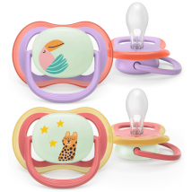 Sucette Philips Avent SCF376/33 Ultra Air Nuit +18 mois, 2 pièces