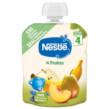Nestlé Bolsita 4 Frutas +4m 90gr