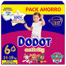 Dodot Activity Box Diapers XXL T6 (14-19 kg) 117 units