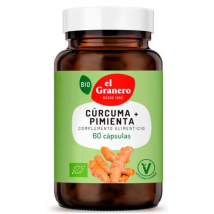 El Granero Integral Cúrcuma y Pimienta BIO 60 Cápsulas de 440mg