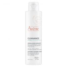 Avène Cleanance Hydra Crème Lavante Apaisante 200ml pour Peau à problèmes, Peau Grasse, Peau Sensible