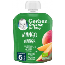 Gerber Pouch Organic Mango +6m 90 gr