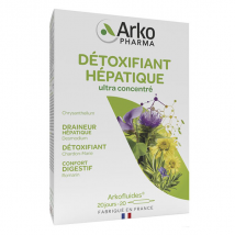 Arkopharma Arkofluides Détoxifiant détox Hépatique 20 Ampoules Bio