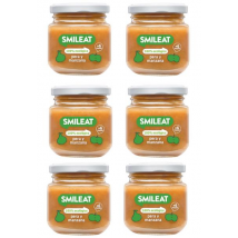 Smileat Tarrito de Pera y Manzana ECO +6m 6x130 gr