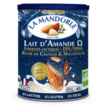 La Mandorle Boisson Instantanée en Poudre Lait d'Amande Omega Bio 400g