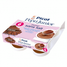 Picot Mon 1er Dessert sans Lait Cacao +6m 4 x 100g - Fruits, Dessert Lacté -