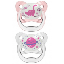 Dr Brown's Chupete Prevent Nocturno T2 Rosa 6-18m