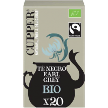 Cupper Té Negro Earl Grey BIO 20 Bolsitas