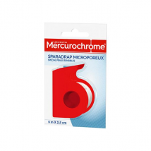 Mercurochrome Sparadrap Microporeux Peaux Sensibles - Élastique,Extensible -