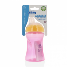 Bébisol Gobelet Bec Silicone Rose 300ml - Plastique -