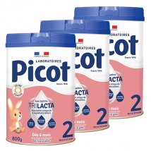 Picot Standard Lait infantile 2ème Age 800g - Lot de 3