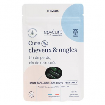 Epycure Cure cheveux & ongles favorise la réduiction efficacement la chute de cheveux passagère 30g