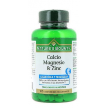 Nature's Bounty Calcio Magnesio & Zinc 100 Comprimidos