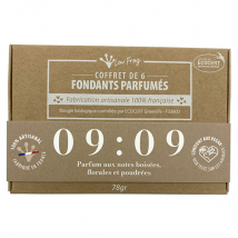 Lov'FROG Coffret Fondant Parfumé Parfum d'Ambiance 09:09 Boisé Floral Poudré Bio 6 unités