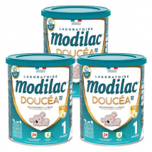 Modilac Doucéa LF+ Lait Infantile 1er Âge 820g - Lot de 3