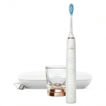 Philips Sonicare DiamondClean Brosse à Dents Electrique Rechargeable Blanche et Or HX9911/94 - Souple -