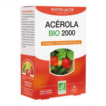 Phytoactif Acérola bio 2000 24 comprimés à croquer Bio