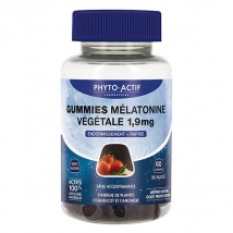 Phyto-Actif Sommeil et stress Gummies Végétale 1,9mg 60 gummies