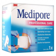 3M Medipore Professional Care Liner 5cm x 10m - Multi-extensible, Hypoallergénique -