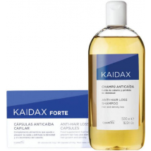 Kaidax Forte Champú 500ml + Anticaída 60 Cápsulas